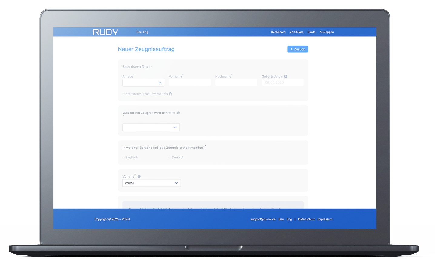 Zeugnissoftware Zeugnisgenerator